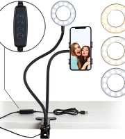 Portable LED Light with Cell Phone Holder